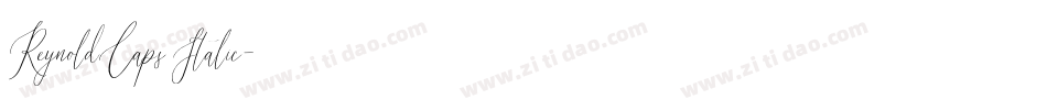 ReynoldCaps Italic字体转换